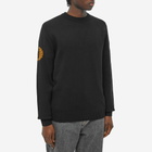 Fred Perry Men's Laurel Wreath Crew Jumper in Black