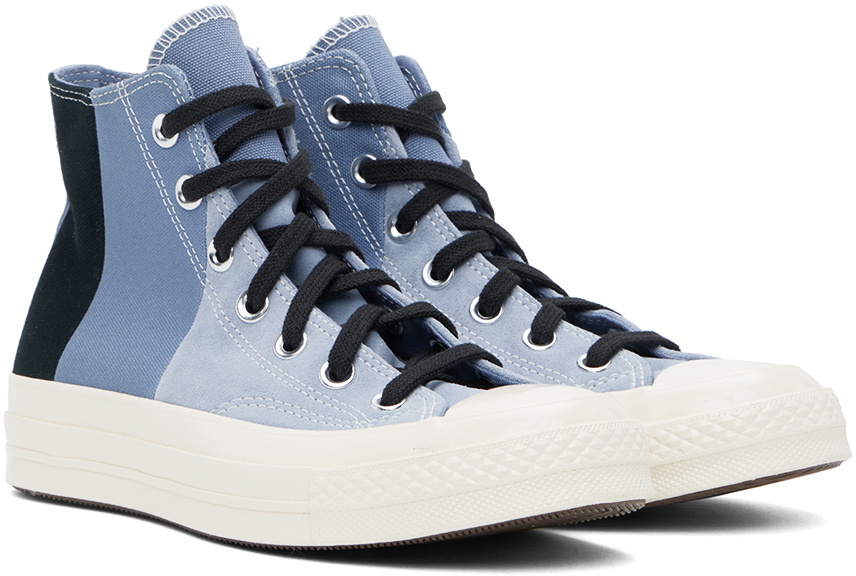 Converse Blue Navy Chuck 70 Patchwork Suede High Top Sneakers Converse