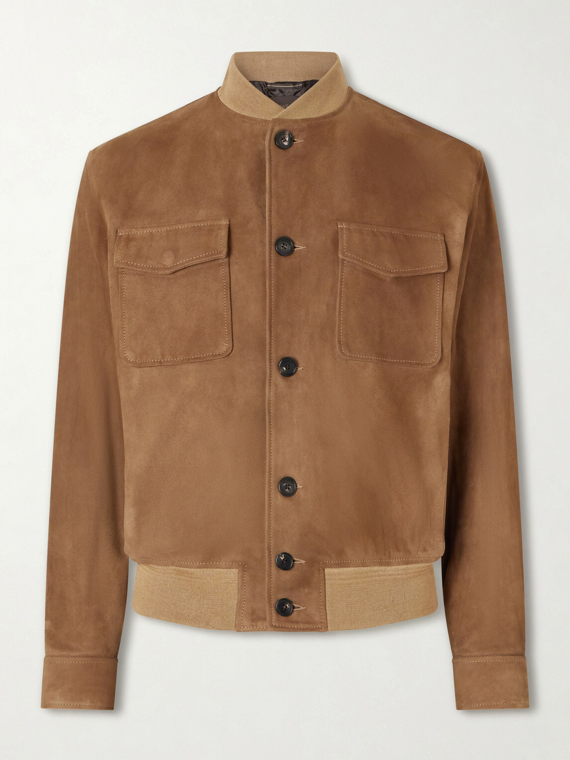 Slowear - Suede Bomber Jacket - Brown