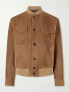 Slowear - Suede Bomber Jacket - Brown