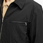 Auralee Men's Wool Poplin Jacket in Black