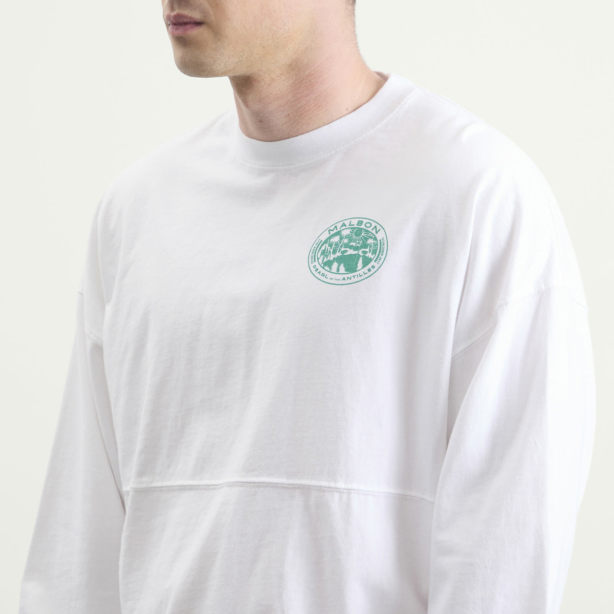 Malbon Men's Horizon T-Shirt in White