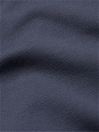 OLIVER SPENCER LOUNGEWEAR - Harris Organic Fleece-Back Cotton-Jersey Sweatshirt - Blue