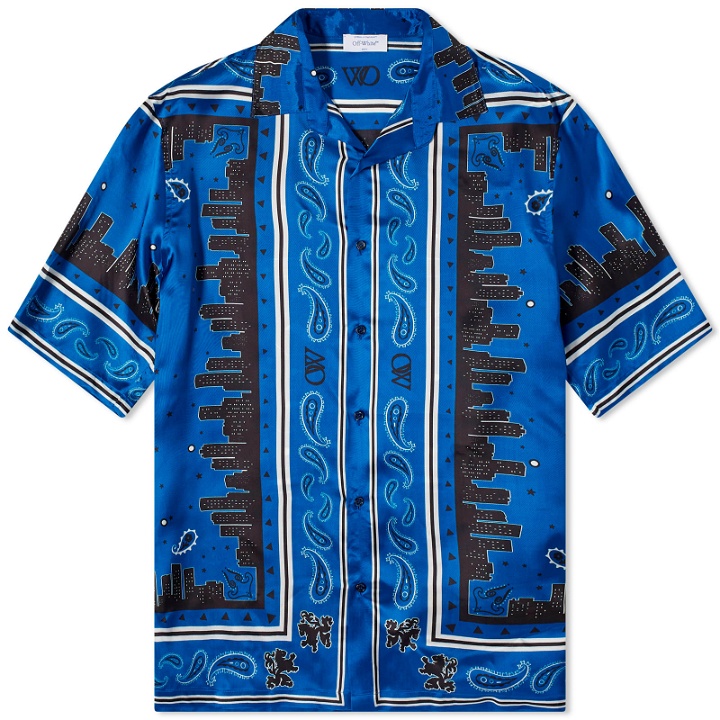 Photo: Off-White Men's Bandana Vacation Shirt in Nautical Blue