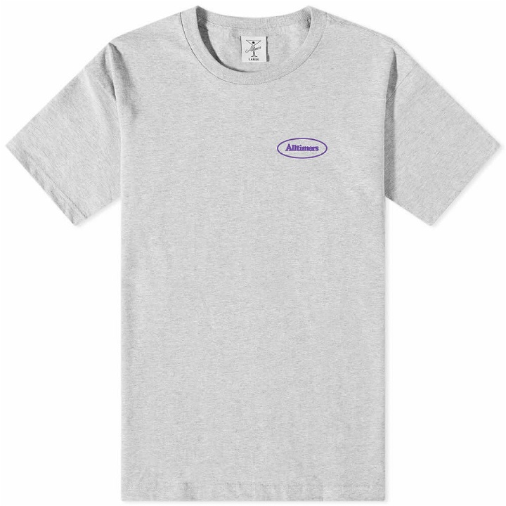 Photo: Alltimers Men's Broadway Oval T-Shirt in Heather Grey