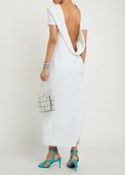 Khaite Iryl Open-back Draped Crepe Dress White