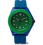 BAMFORD LONDON - Mayfair Sport Limited Edition Polymer and Rubber Watch - Blue