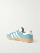 adidas Originals - Muenchen Leather-Trimmed Suede Sneakers - Blue
