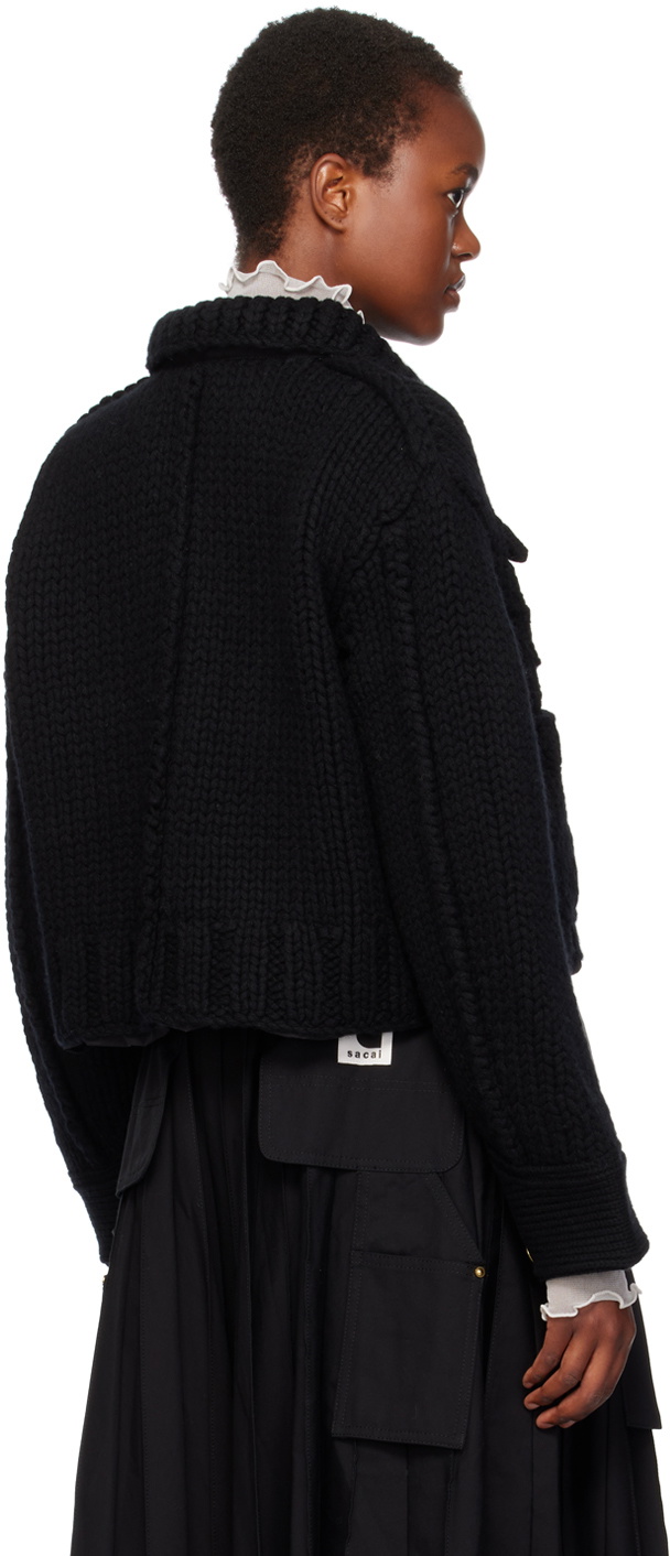 sacai Black Carhartt WIP Edition Cardigan Sacai