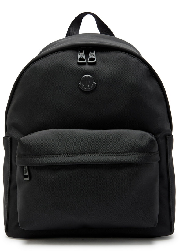 Photo: Moncler Pierick Logo-appliquéd Canvas Backpack - Black - One Size