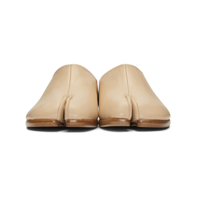 Maison Margiela Beige Tabi Loafers Maison Margiela
