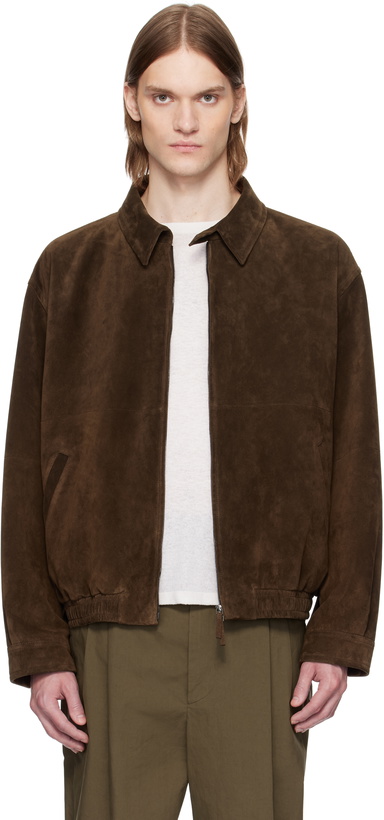 Photo: The Row Brown Ronan Suede Jacket