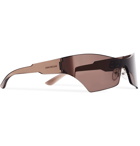 Balenciaga - Frameless Sunglasses - Brown