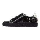 Givenchy Black Patent Reverse Logo Urban Street Sneakers