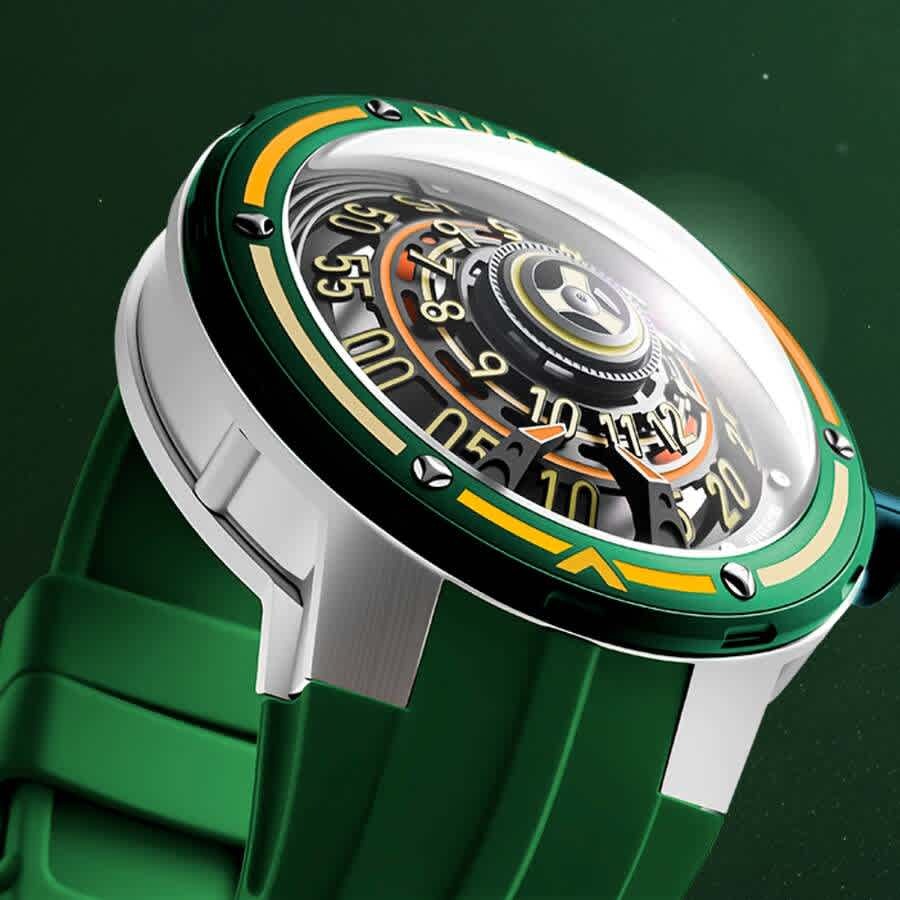 Nubeo Orbiter Green Dial Mens Watch NB-6117-02