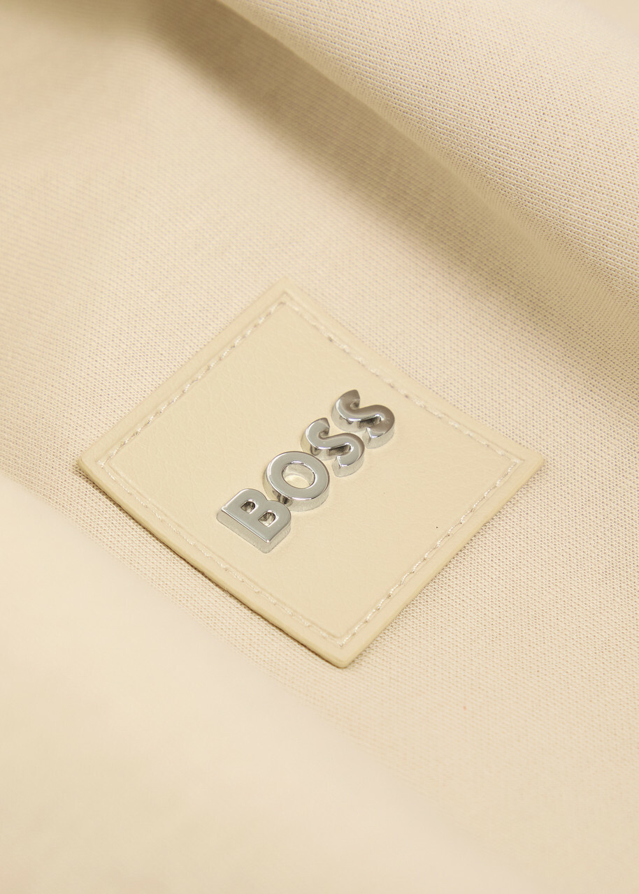 Boss Skiles Quilted Shell and Cotton-blend Jacket Beige