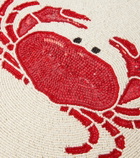 Les-Ottomans Crab set of 2 beaded placemats