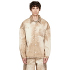 CAMPERLAB Beige Corduroy Print Denim Shirt
