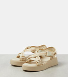 Chloé Mila logo platform sandals