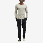 Rick Owens Men's Double Long Sleeve T-Shirt in Pearl