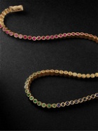 Luis Morais - Gold Sapphire Tennis Bracelet