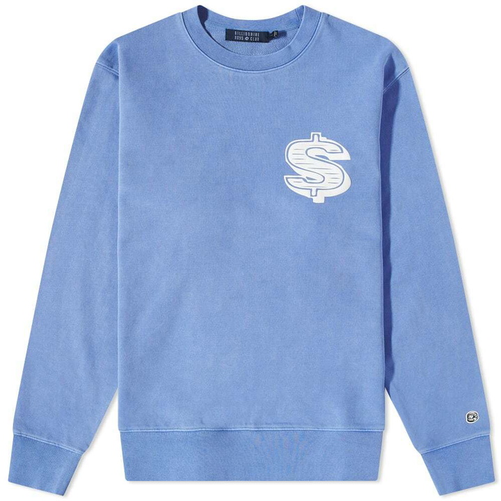 Photo: Billionaire Boys Club Men's Dollar Logo Crewneck in Blue