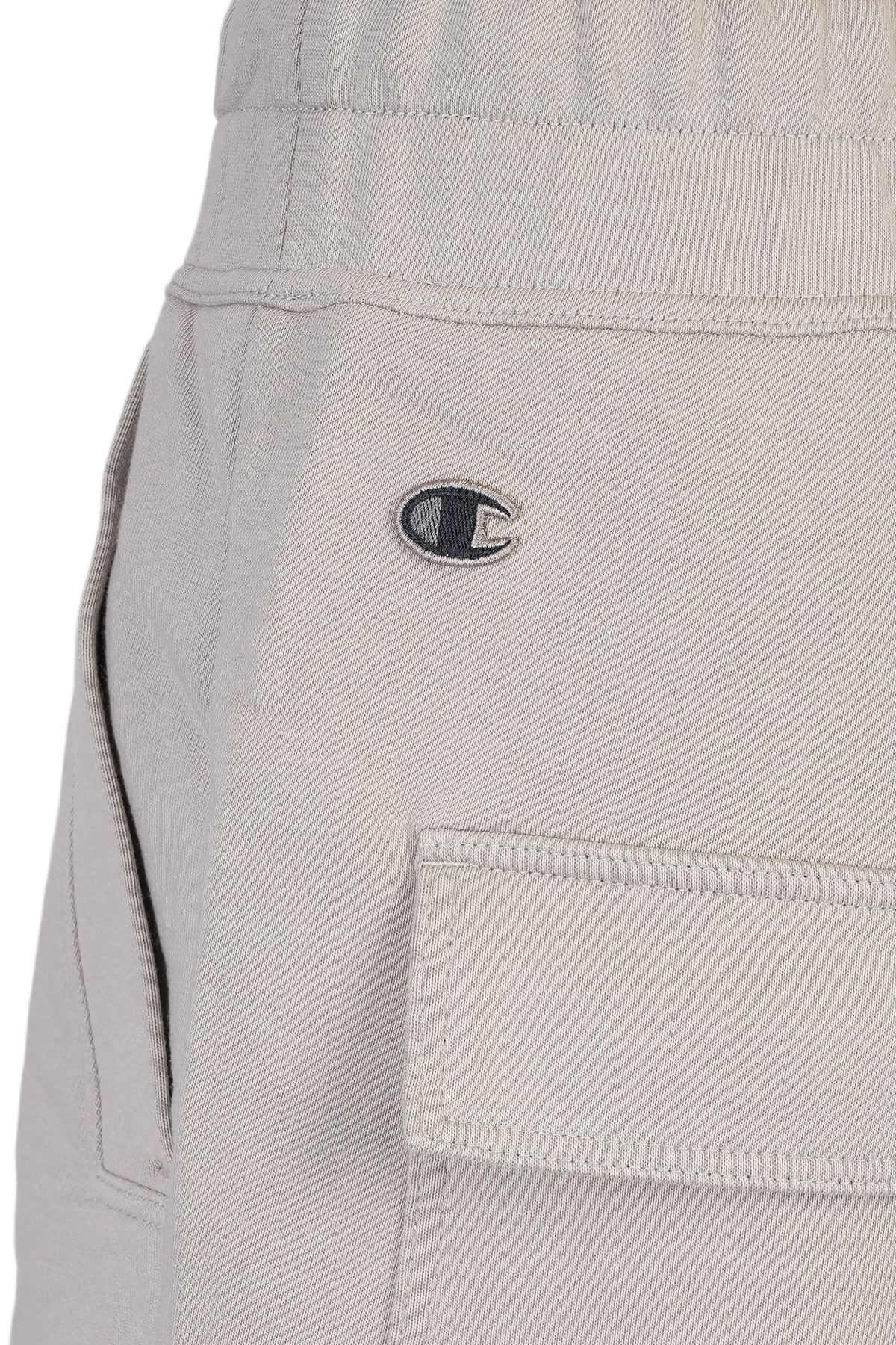Rick Owens x Champion Beveled Pods Shorts In Taupe Cotton Rick Owens