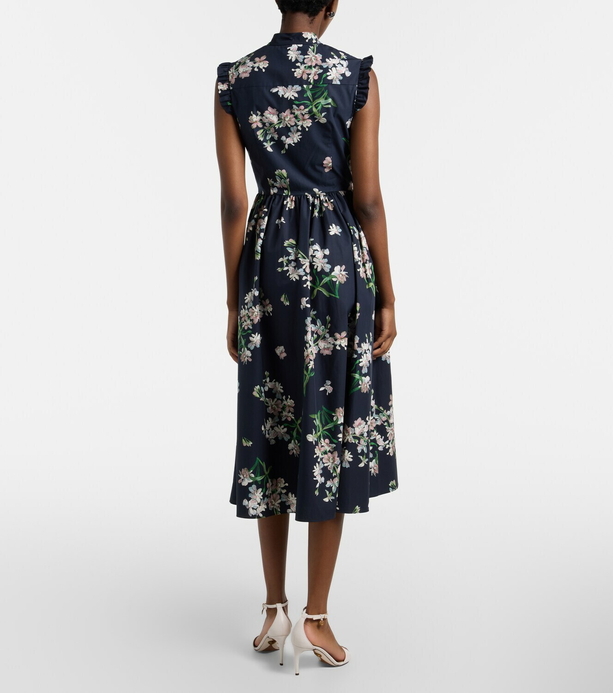 Erdem Floral cotton midi dress