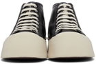 Marni Black Leather Pablo High-Top Sneakers