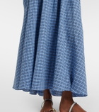 Faithfull Edessa checked cotton maxi dress