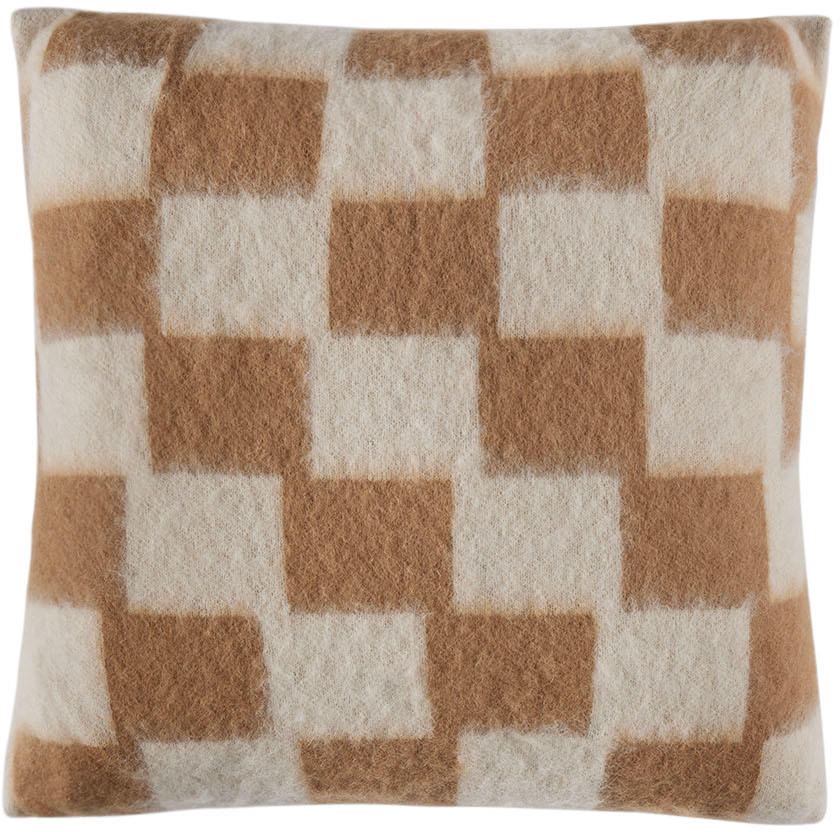 ZANKOV SSENSE Exclusive Yellow & White Rudy Cushion