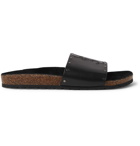 Saint Laurent - Studded Leather Slides - Black