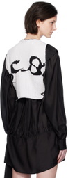 SC103 Black & White Harness Tank Top