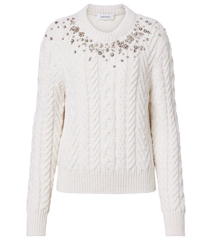 Photo: McQueen Embellished wool and cashmere sweater