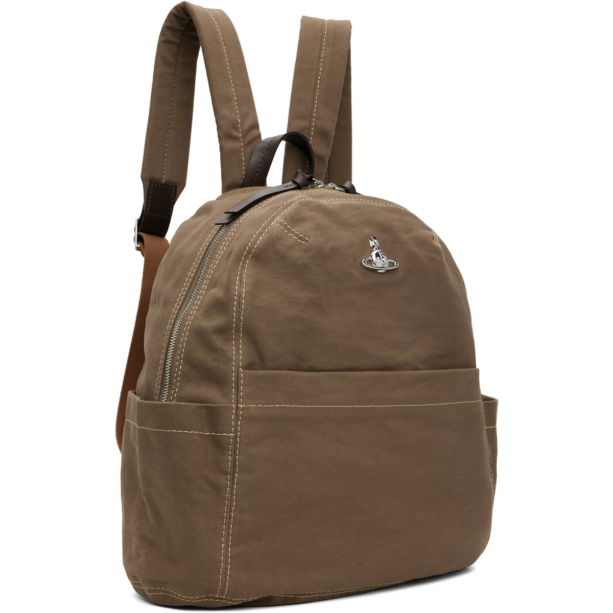 Vivienne Westwood Khaki George Medium Backpack