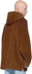 drew house SSENSE Exclusive Brown Painted Mascot Hoodie