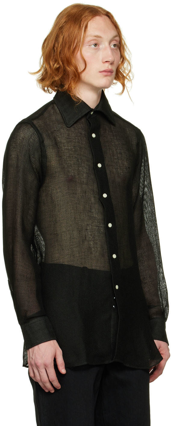 Factor's Black Mesh Shirt
