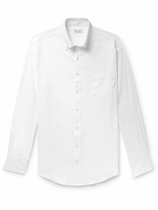 Photo: Peter Millar - Collins Button-Down Collar Stretch-Cotton Oxford Shirt - White