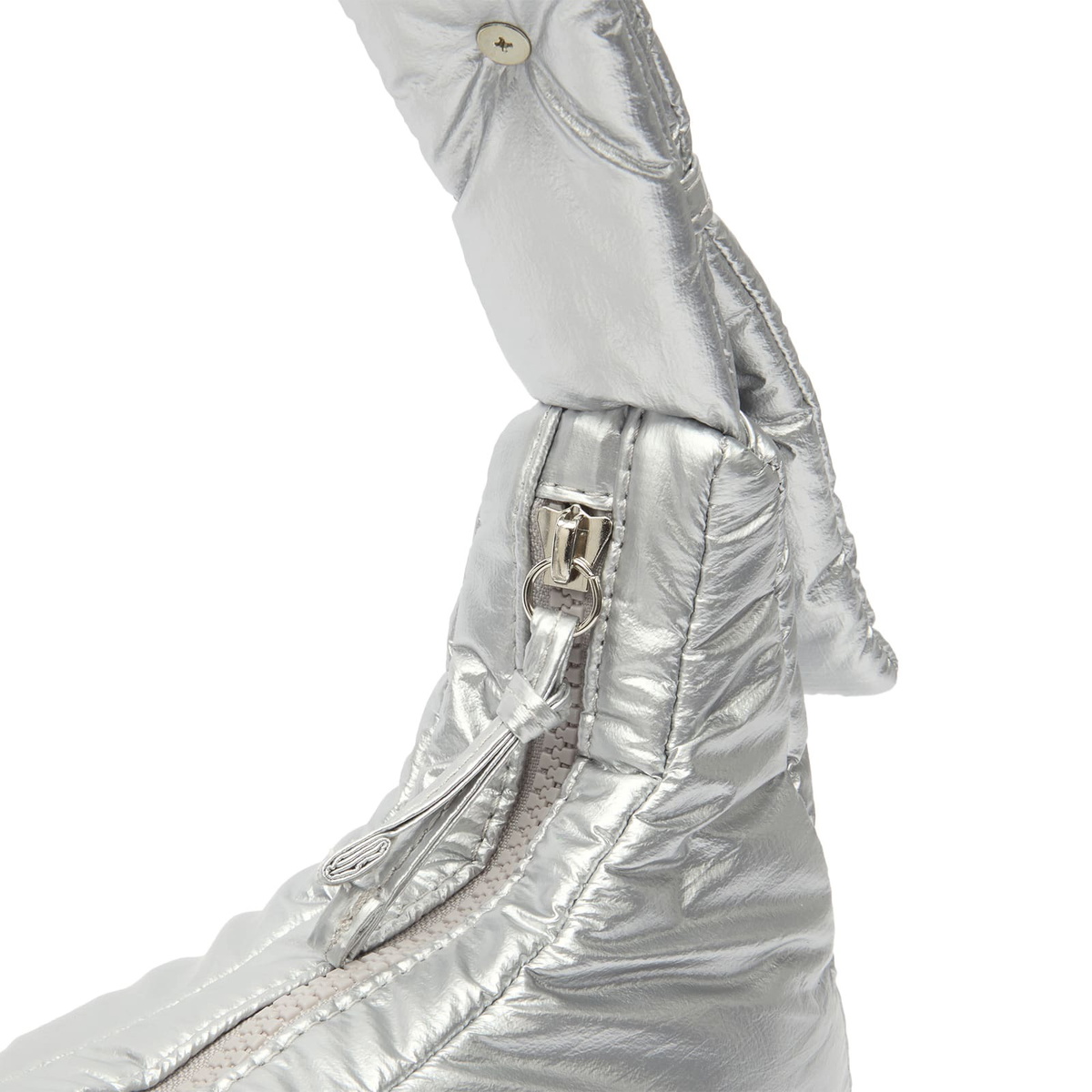 Damson Madder Women's Puffy Saz Bag in Silver 
