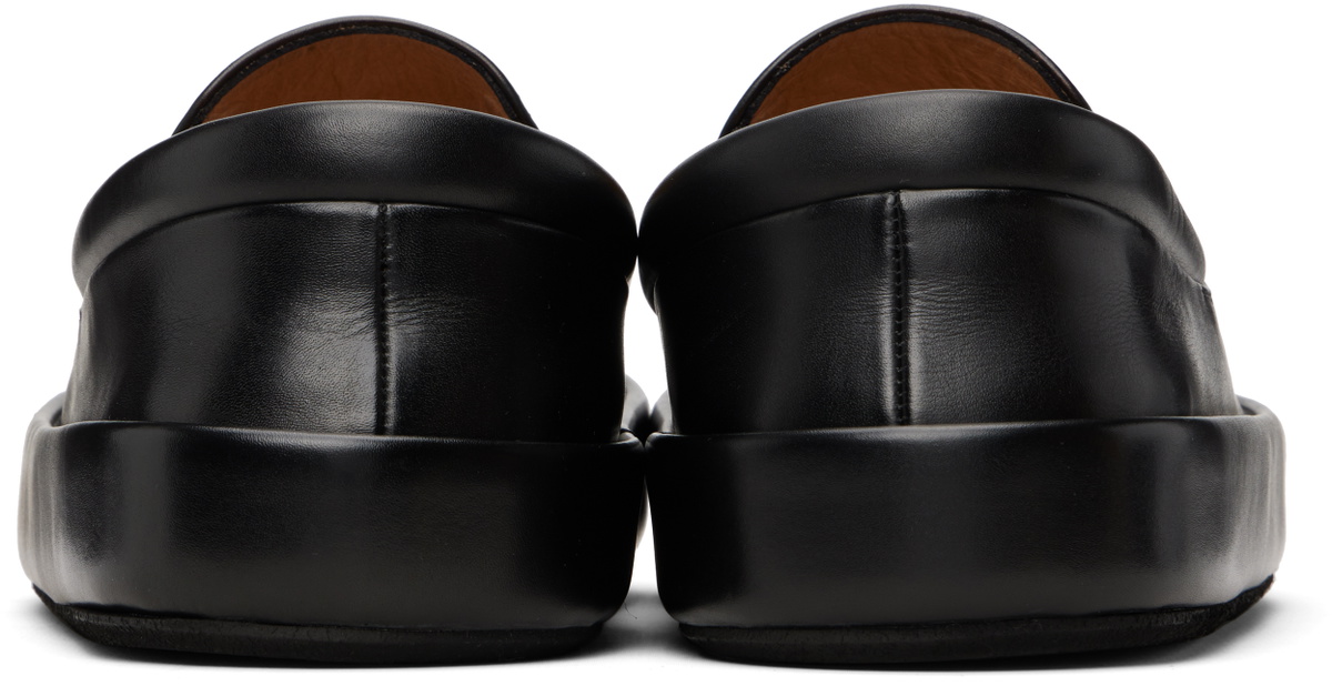 Marsèll Black Cassapelle Leather Slip-on Sneakers