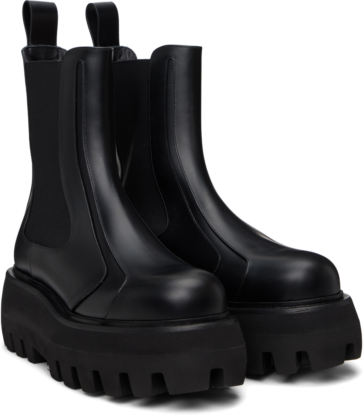 McQueen Black Sofa Chelsea Boots