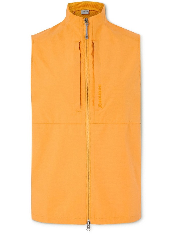 Photo: Houdini - Pace Hybrid Recycled Ripstop-Panelled Shell Gilet - Yellow