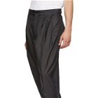Hed Mayner Black Four Pleat Trousers