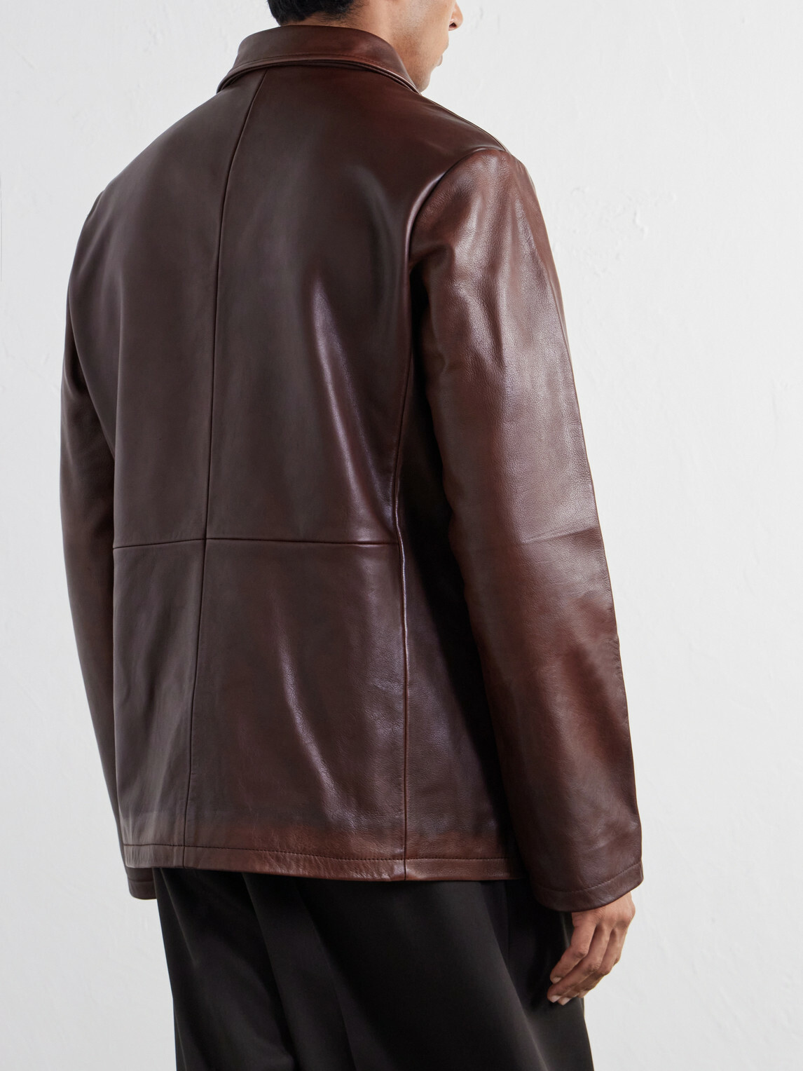 Studio Nicholson - Leather Jacket - Brown