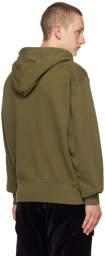 Stone Island Khaki Garment-Dyed Hoodie