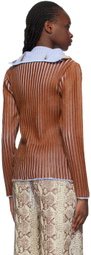 Stanley Raffington SSENSE Exclusive Brown & Blue Sweater
