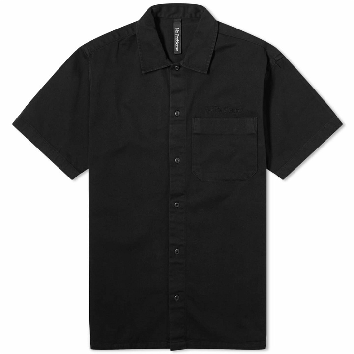 Photo: NoProblemo Men's Short Sleeve Work Shirt in Black
