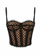 GUCCI - Net Logo Crop Top