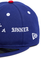 Saint Mxxxxxx X New Era Born N Raised Cotton cap Blue