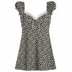 House Of Sunny Women's Ditsy Daisy Mini Dress in Multi
